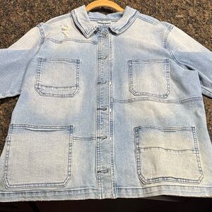 Style & Co. Sky Blue Denim Jacket